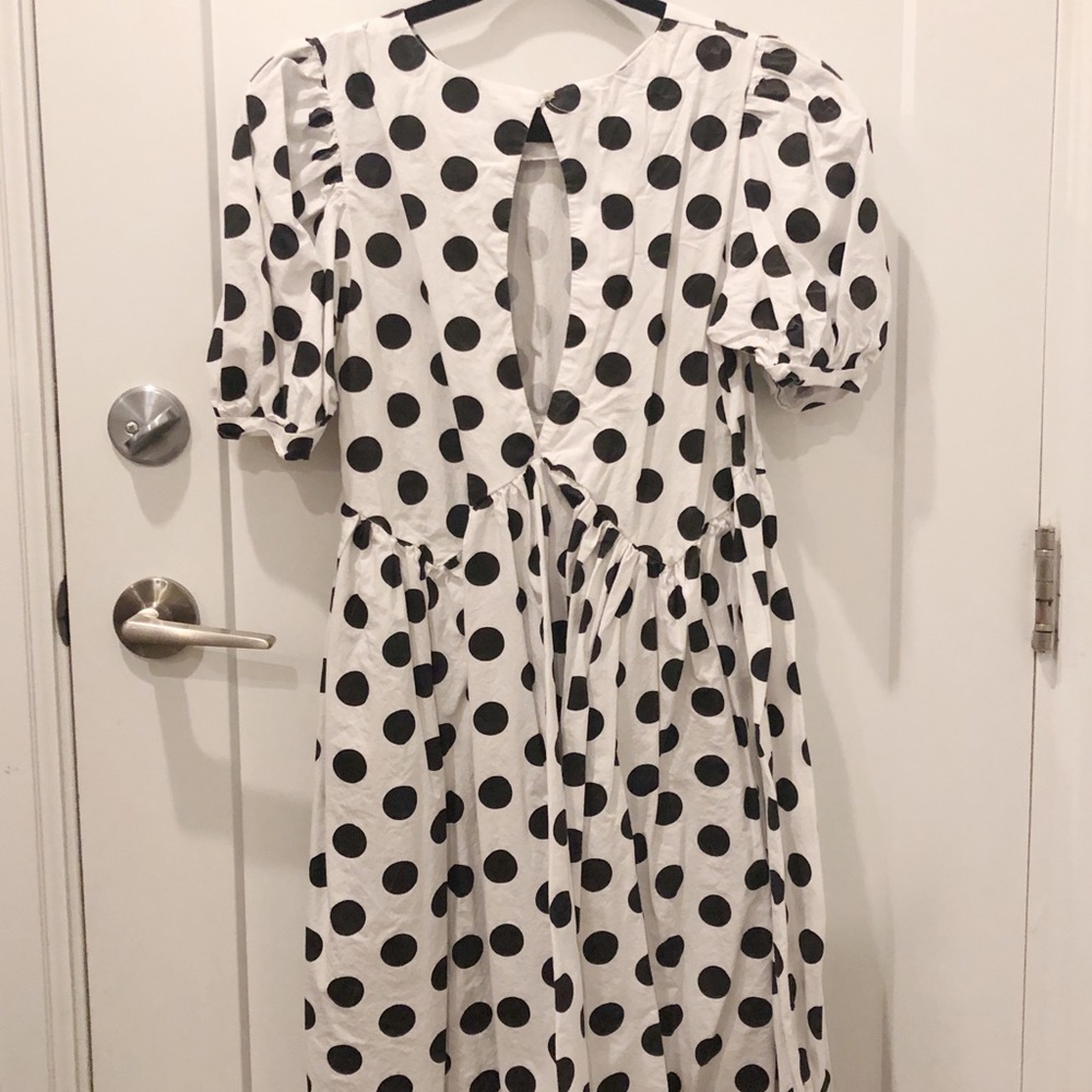 Polkadot puff sleeve summer dress - Picture 6 of 6